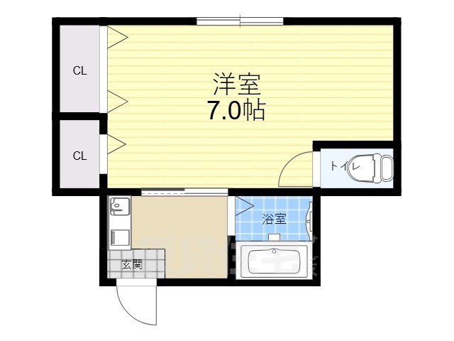 豊中市原田元町のマンションの間取り