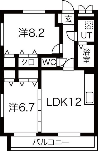 千寿パレスの間取り