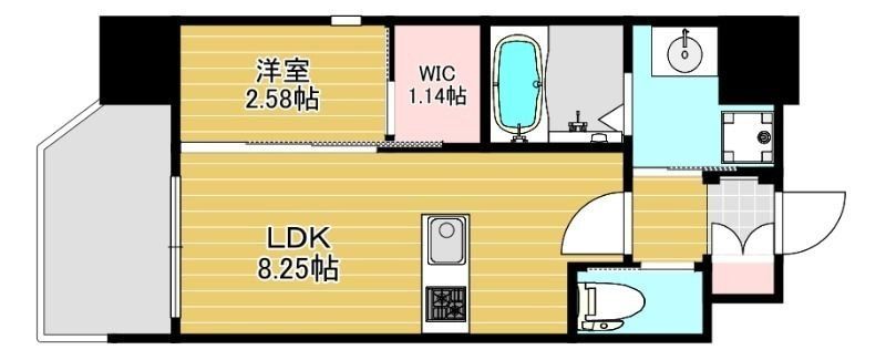 リファレンス竹下駅前の間取り