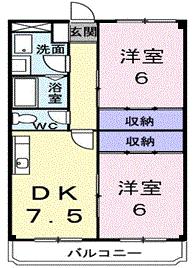 ラポール佐藤の間取り