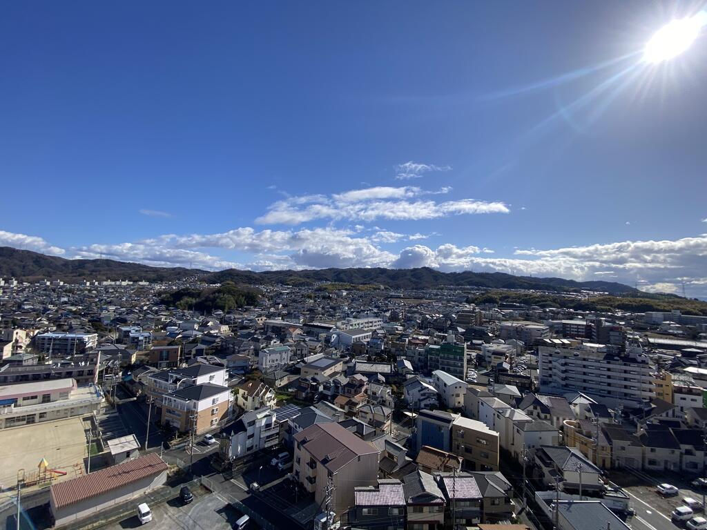 【シエリアシティ星田駅前のバルコニー】