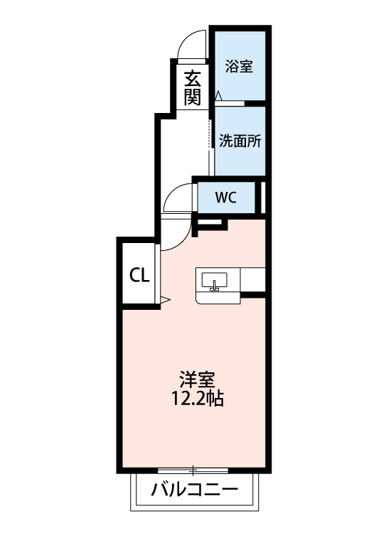 知多郡東浦町大字石浜のアパートの間取り