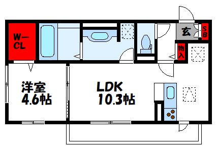 D-room香住ケ丘の間取り