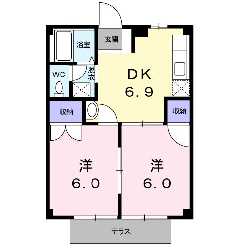 グリーンハウスチャチャの間取り