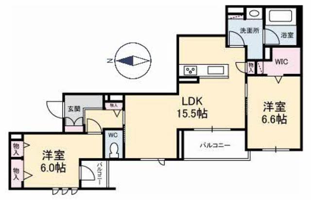 ボヌール櫻の間取り