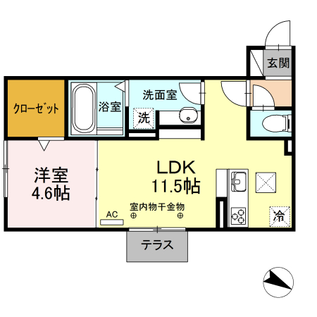 ヴィラ・ロワイヤル五番館の間取り