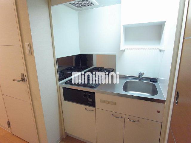 キッチン　２口ガスコンロ付です