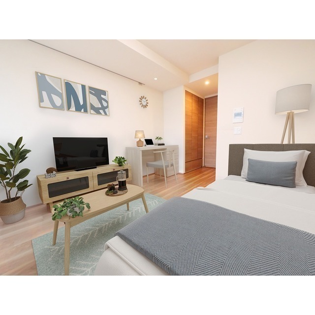 居室・リビング　家具・調度品等はＣＧ加工です。実際の賃貸住居には含まれません