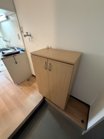 その他設備　靴箱は可動式のため「室内洗濯置場を作りたい」「冷蔵庫置場を作