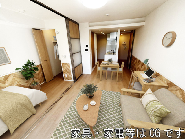 居室・リビング　家具はCG