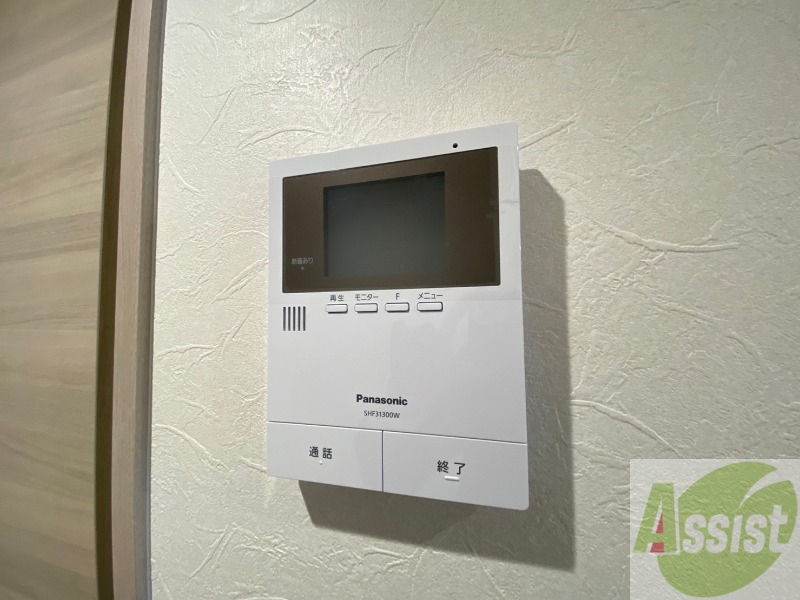 セキュリティ　インターホンは通話ができるので急な訪問があっても安心です。