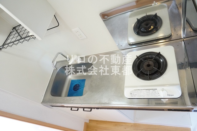 キッチン　１口ガスコンロ設置済！お引越し後すぐにお料理できます☆
