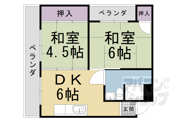 ロイヤルマンションの間取り写真