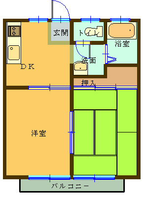 中島ハイツ２の間取り