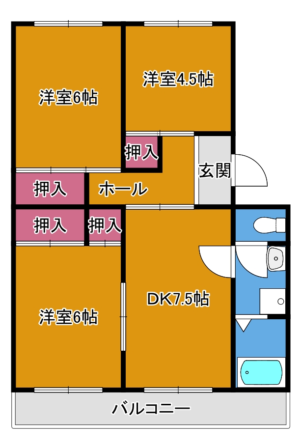 千草台コープＡの間取り