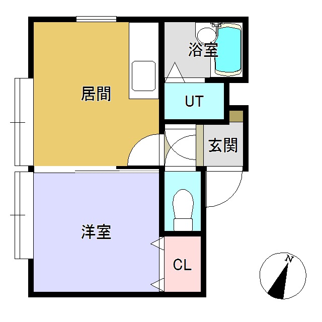 ビブレ月寒東の間取り