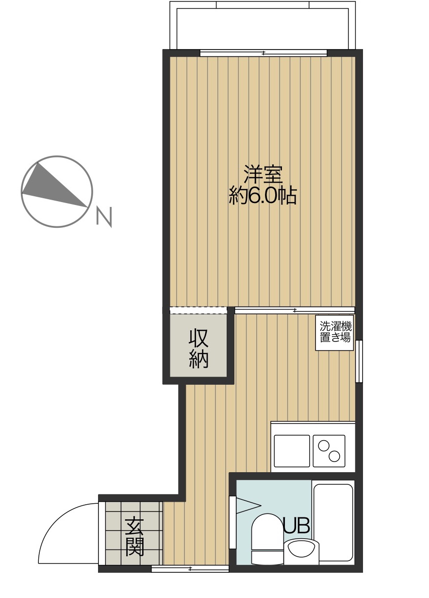 コーポ竹本（P込）の間取り