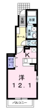 大府市追分町のアパートの間取り