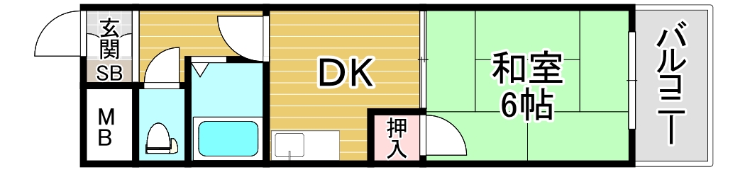 大和郡山市筒井町のマンションの間取り