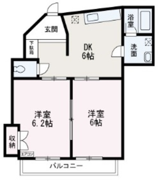 藤マンションの間取り