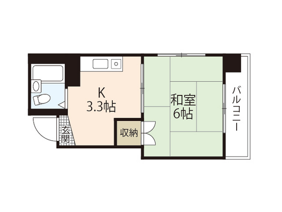 広島市中区住吉町のマンションの間取り