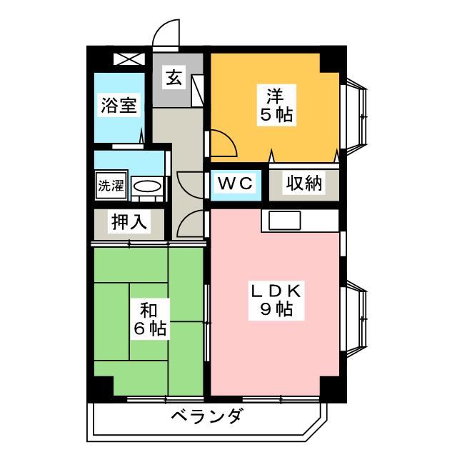 ヴィラ武智の間取り