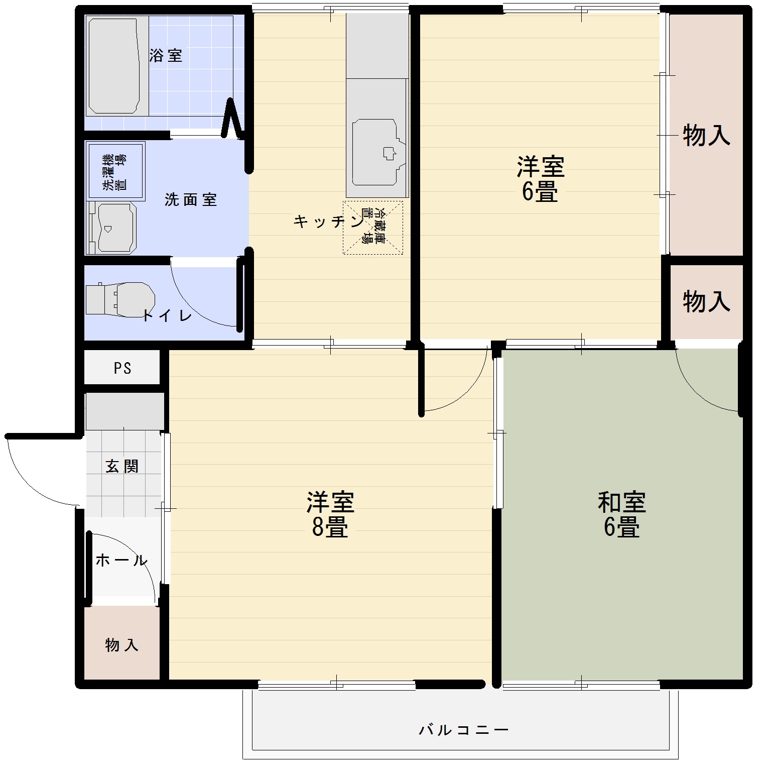 セジュールＭＪ　　Aの間取り