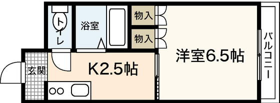 広島市中区舟入本町のマンションの間取り