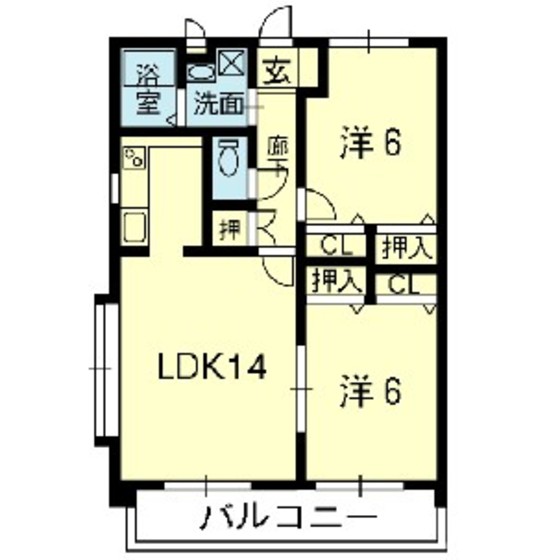 アベニュー山室の間取り