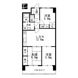 グレイスコート千代田の間取り