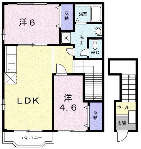 ヴィオレッテＴ・Ｕ－Ｄの間取り