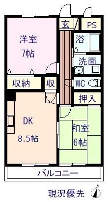 エヴァーグレースコートの間取り