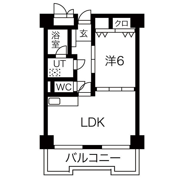 シャンボール白川公園の間取り