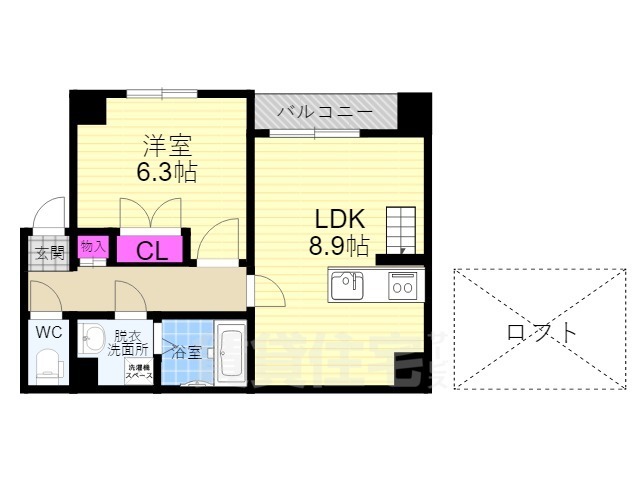 ラ・フォルム東寺（旧ベレーザ東寺）の間取り