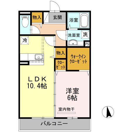 板橋区高島平のアパートの間取り