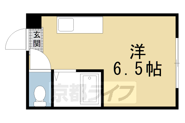 京都市上京区仲之町のマンションの間取り