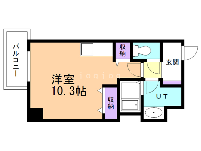 札幌市北区北八条西のマンションの間取り