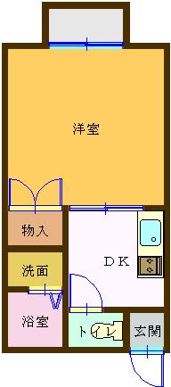 エクセレント川崎の間取り