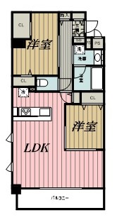 【千葉市中央区新千葉のマンションの間取り】