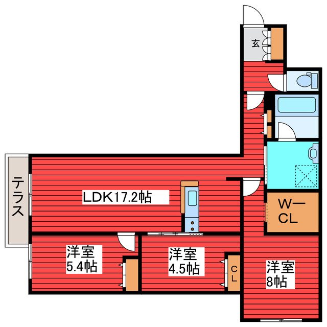 CRESCENDO月寒西(クレシェンド)の間取り