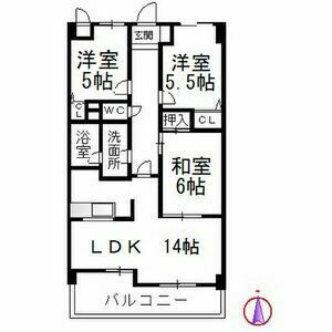 甚目寺マンションの間取り