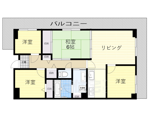 茨木市上野町のマンションの間取り