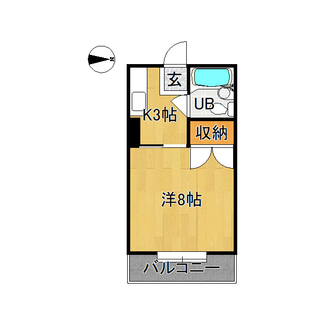 フレール富田の間取り