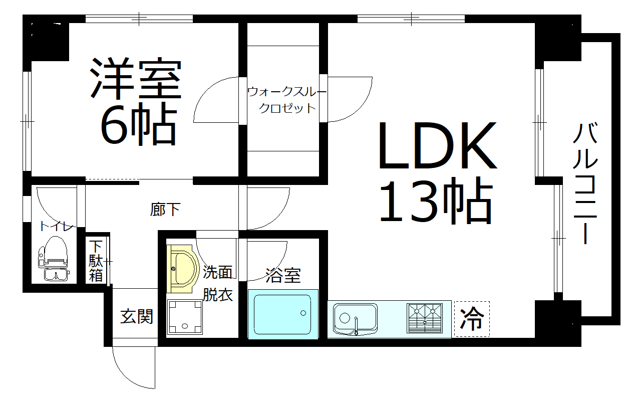 パークヒルズ谷本の間取り