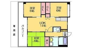 糟屋郡須惠町大字須惠のマンションの間取り