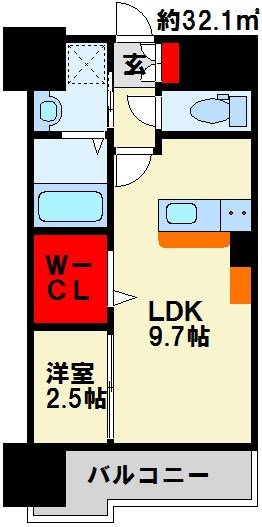 グランヒルズ三萩野の間取り