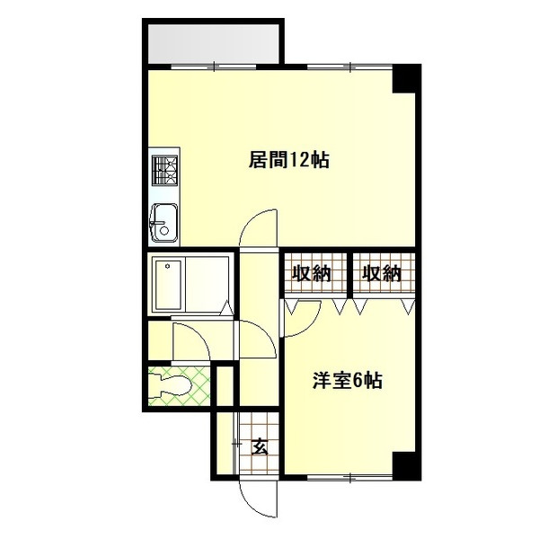 旭川市旭町一条のマンションの間取り