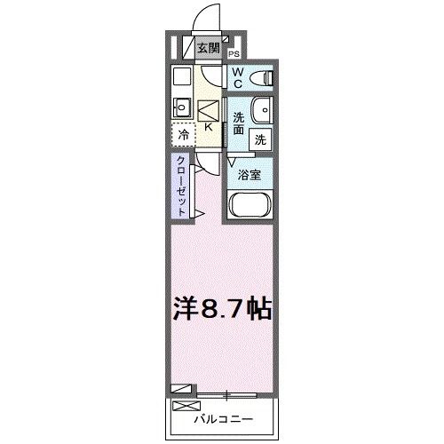 桜井市大字東新堂のアパートの間取り