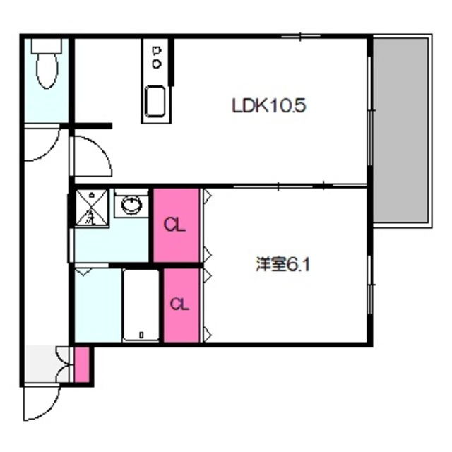 大阪市城東区放出西のマンションの間取り