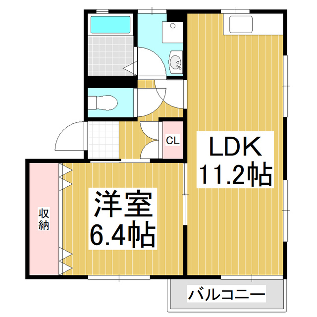 ビューハウス２１　Ｂ棟の間取り